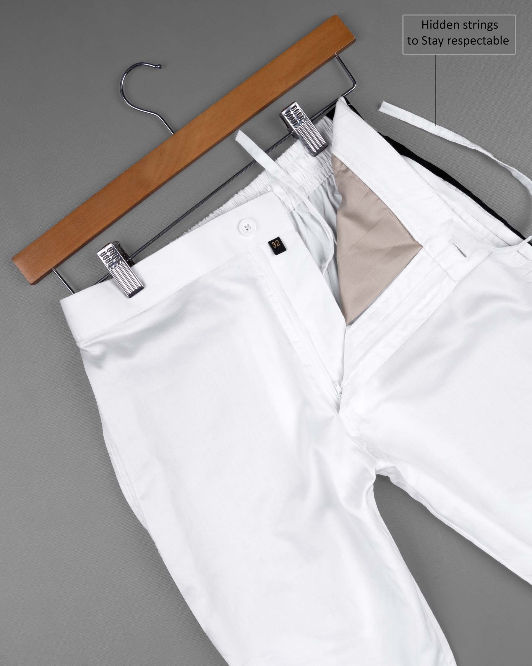 Jeans & Pants | White Cotton Pant 30size For Mens | Freeup